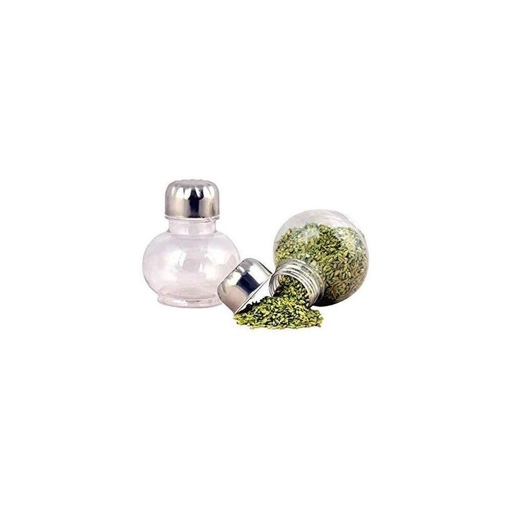 16-Piece Revolving Spice Rack, 360 Rotating Design, ABS Plastic, Clear PET Bottles