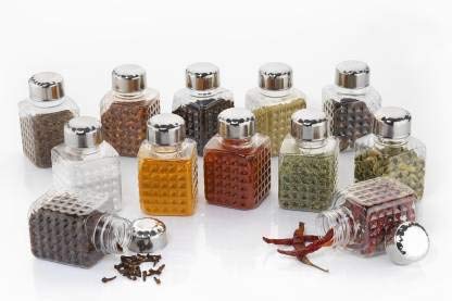 Revolving 16-Bottle Spice Rack with Square Containers – Space-Saving, Stylish, and Easy to Use for Your Kitchen & Dining