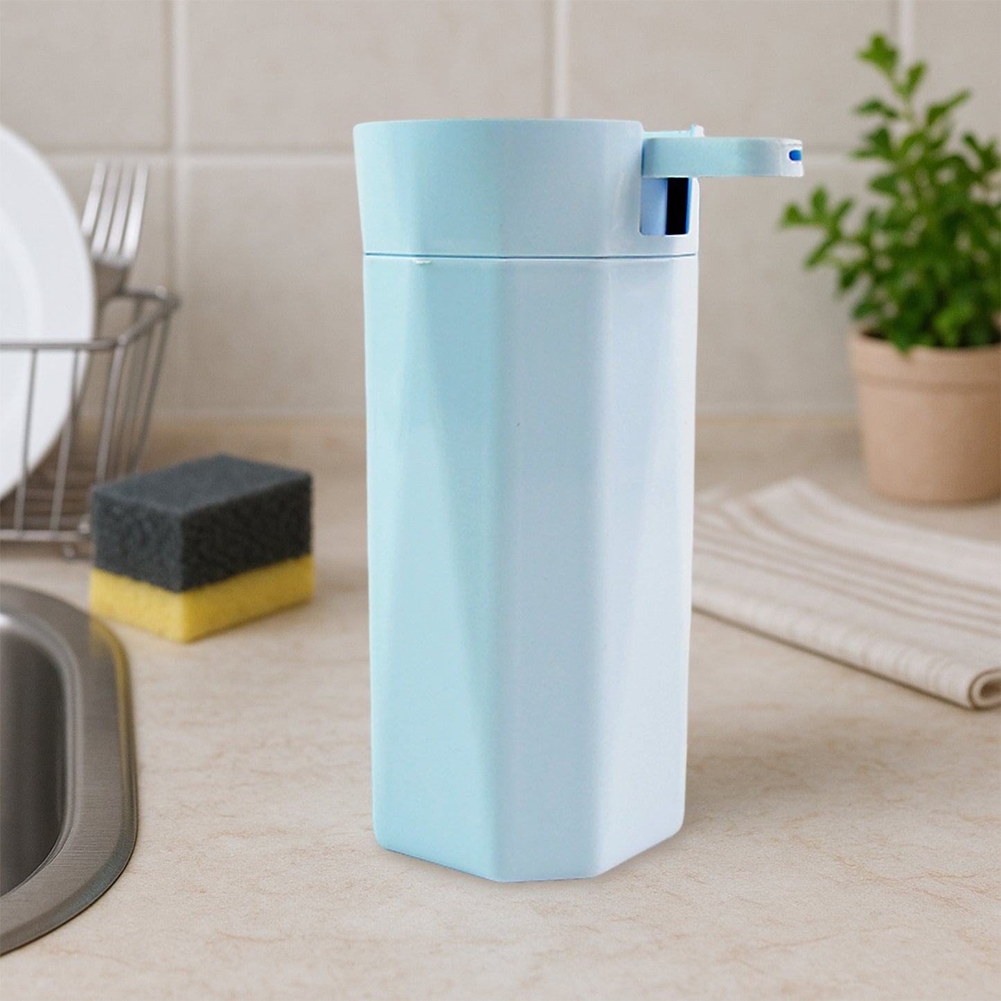 Soap Dispenser, 300ml, BPA-Free Plastic, Push-to-Dispense Design