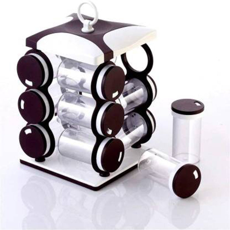 12-Piece Spice Jar Set – Durable & Space-Saving Kitchen Organizer