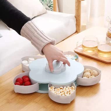 5-Compartment Multipurpose Party Snack & Spice Box | Transparent Lid | Food-Grade ABS Plastic