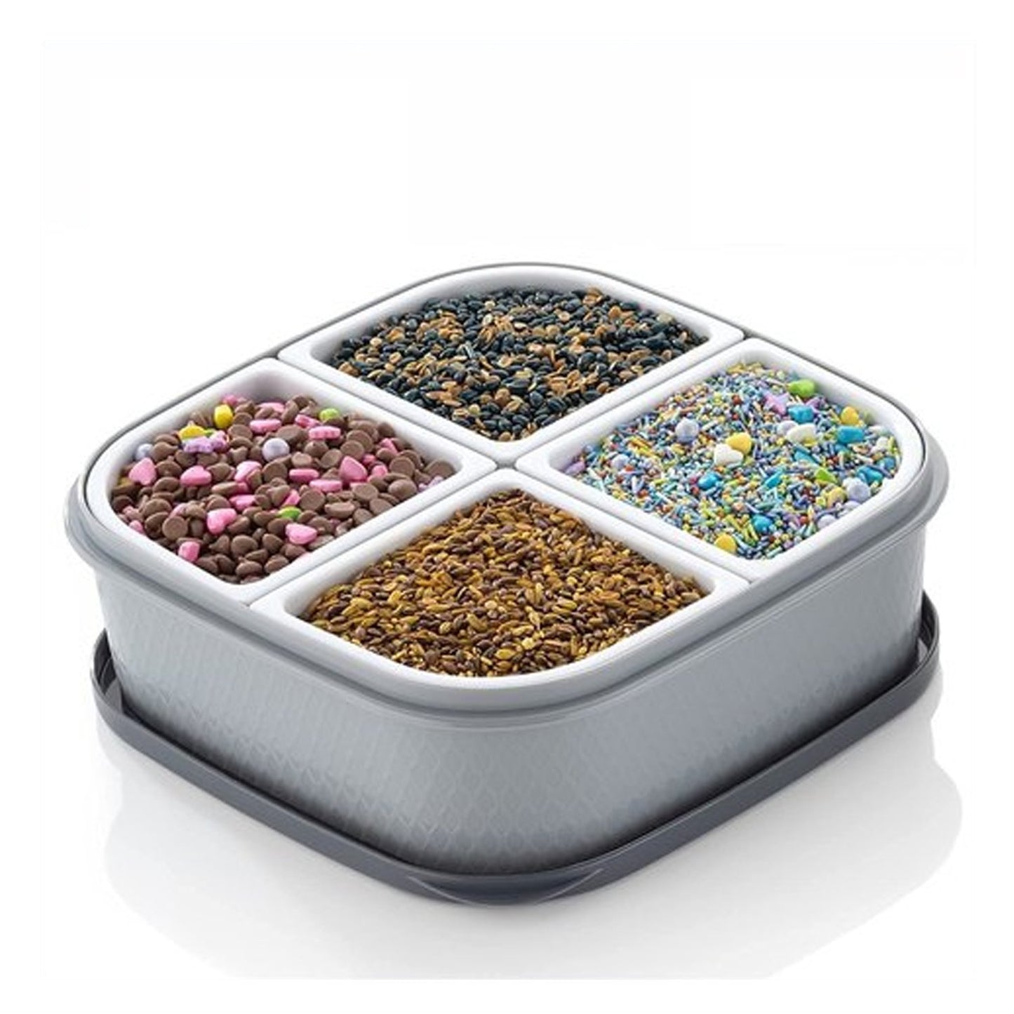 Dry Fruit Storage Box with Transparent Lid, BPA-Free Plastic, Multipurpose Serving Container