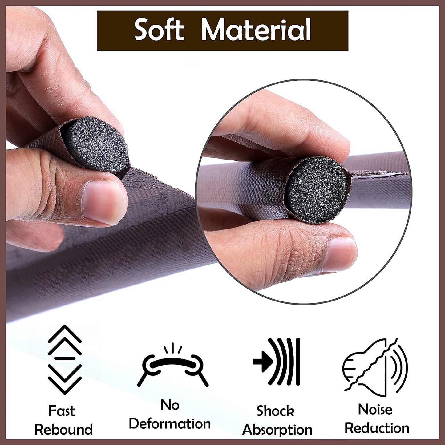 Twin Door Draft Stopper Guard – Double-Sided Insulated Door Seal for Doors & Windows | Noise, Dust, Air & Bug Blocker | Energy Saving Under Door Seal Strip (91 cm, Adjustable)