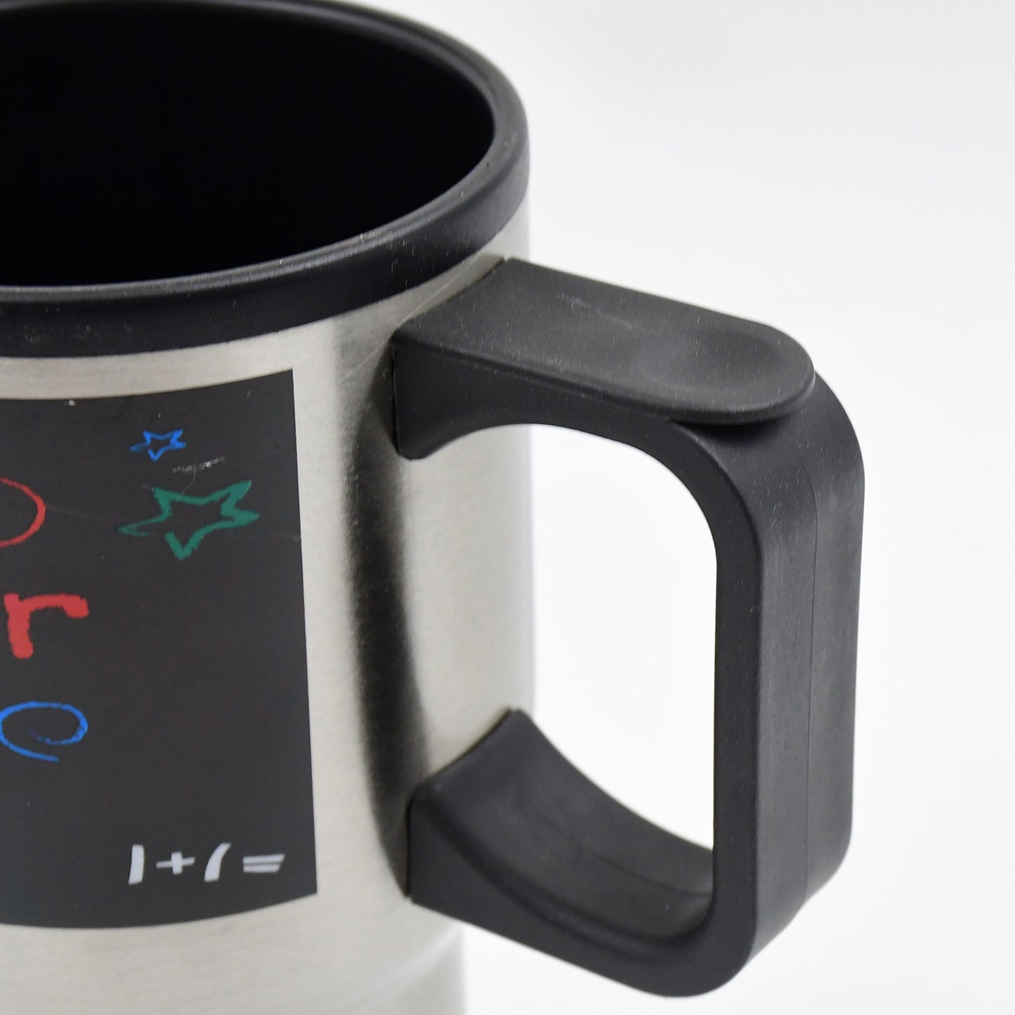 Stainless Steel Vacuum Glass Insulated Coffee Cup Double Walled Travel Mug with Lid & Handle