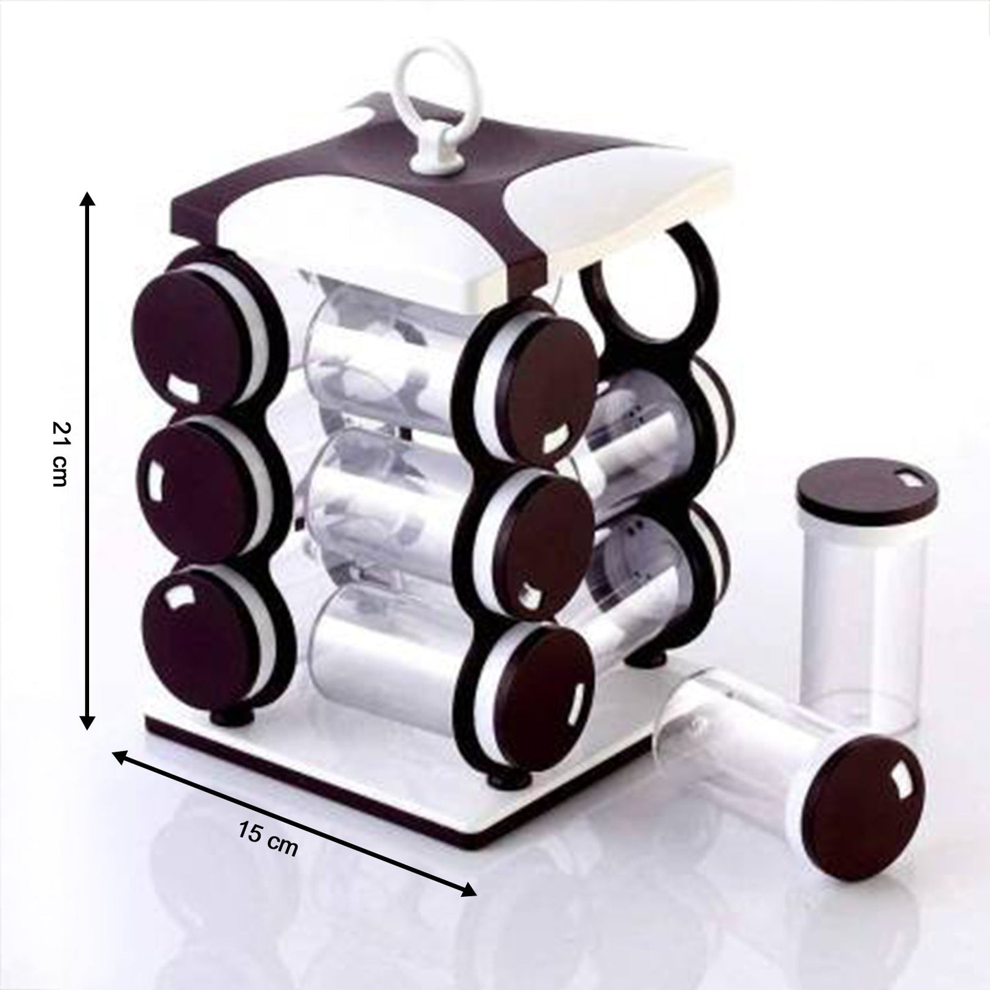 12-Piece Spice Jar Set – Durable & Space-Saving Kitchen Organizer