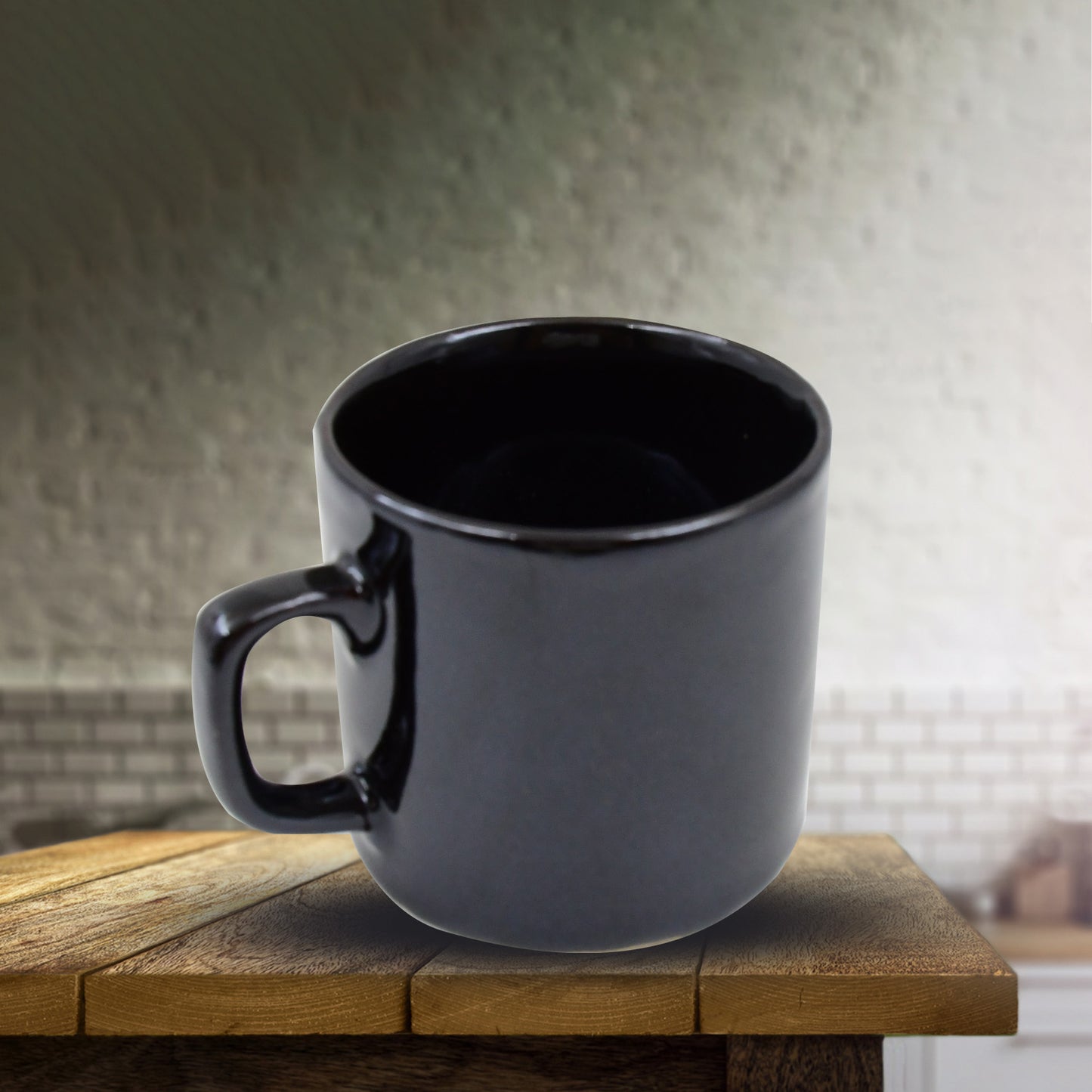 Hide & Seek Ceramic Tea Cups with Round Serving Bowl (4-Piece Set)