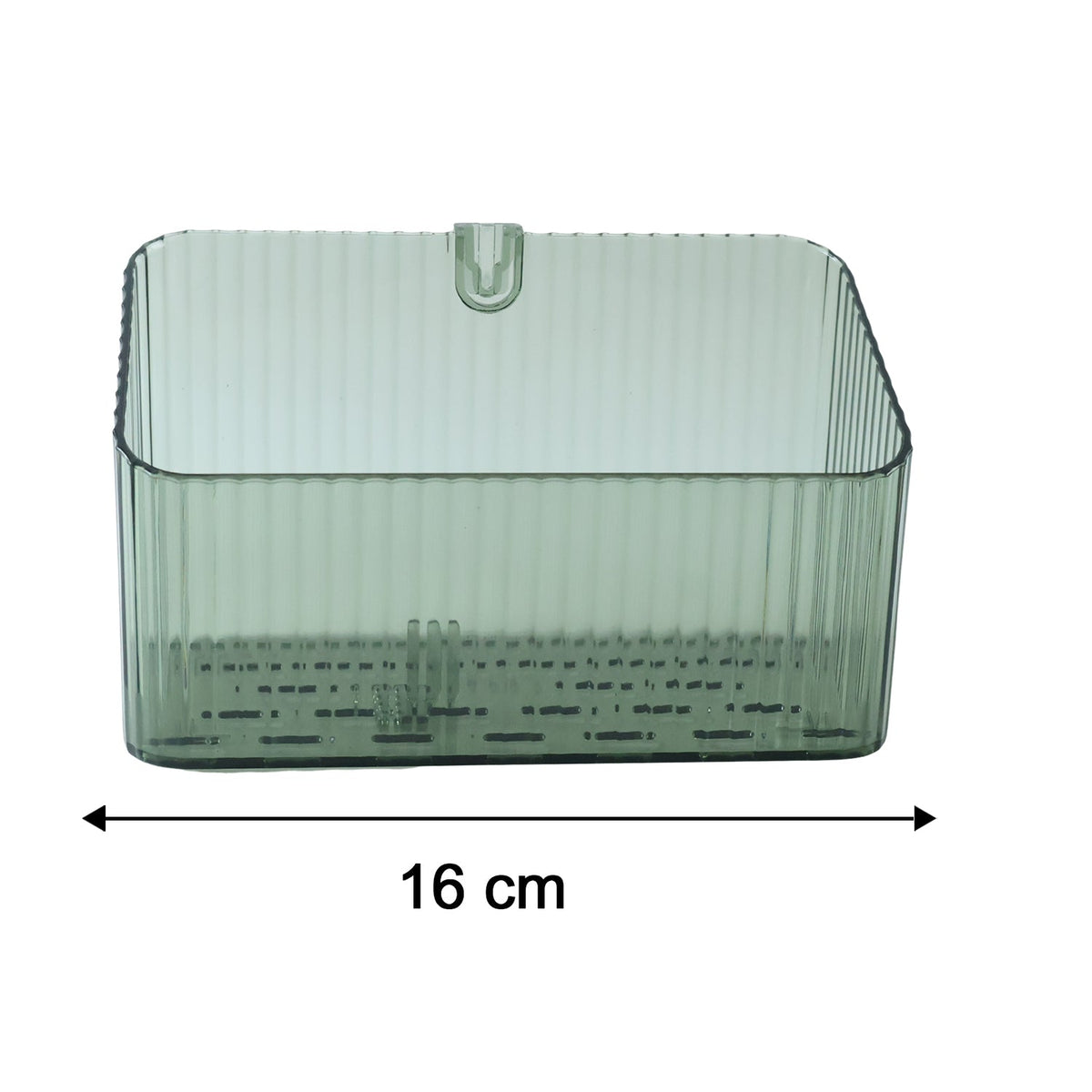 Multipurpose Transparent Wall Mounted Storage Box For Bathroom Kitchen (1 Pc)
