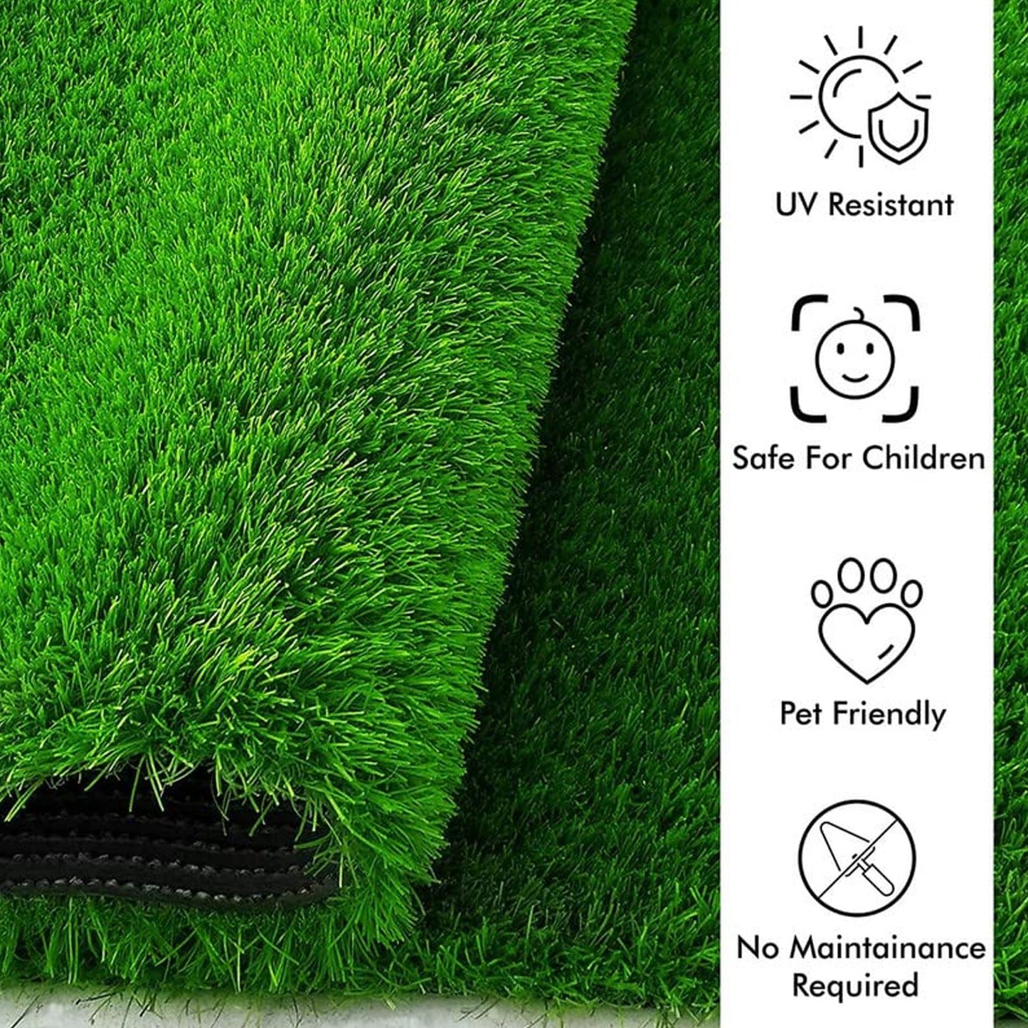 Artificial Grass Mat for Balcony, Doormat & Outdoor Décor | Soft & Durable Plastic Turf Carpet | Indoor & Outdoor Green Mat