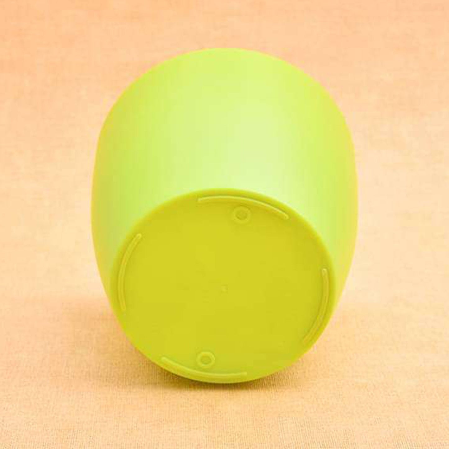 Round Plastic Flower Pot, 15 cm Top Diameter, 12 cm Height, Lime Green, Indoor/Outdoor
