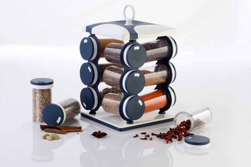 12-Piece Spice Jar Set – Durable & Space-Saving Kitchen Organizer