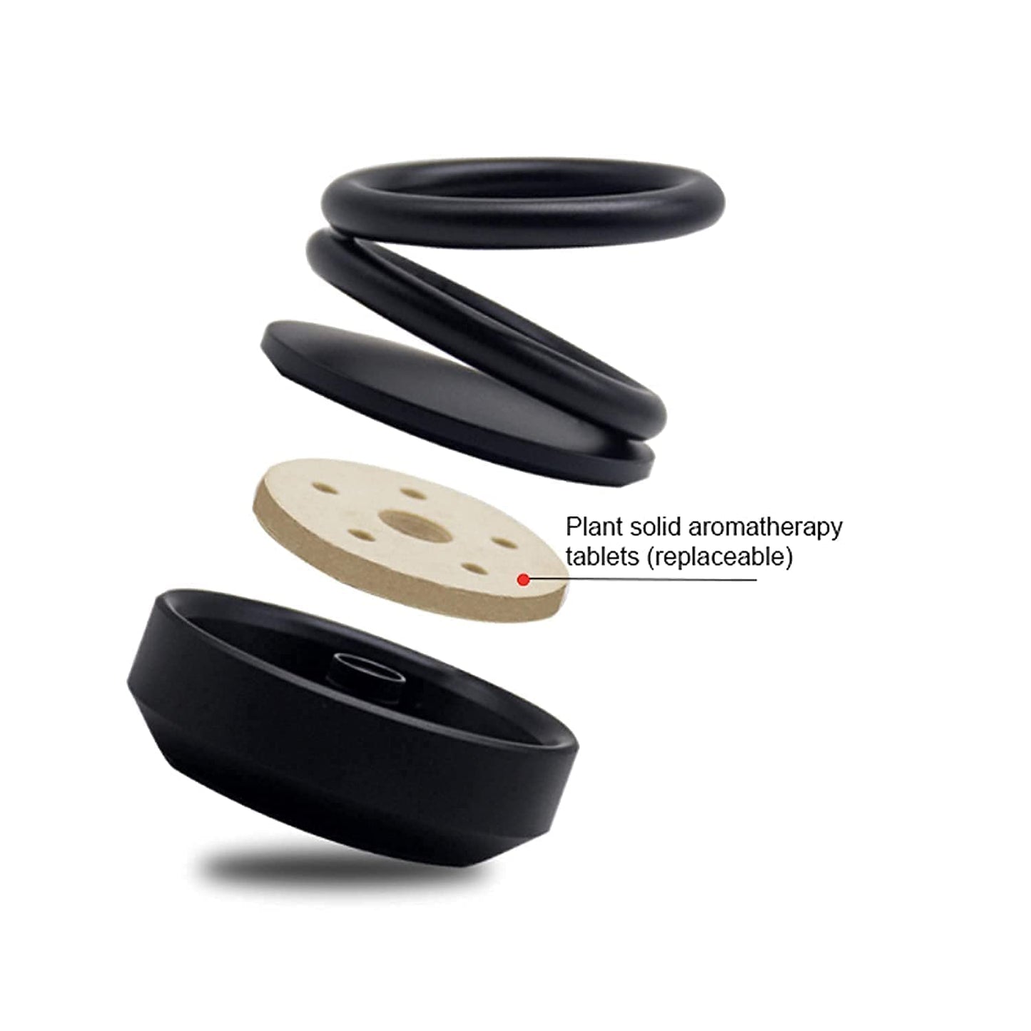 Solar-Powered 360° Rotating Car Aroma Diffuser – Elegant & Eco-Friendly Air Freshener
