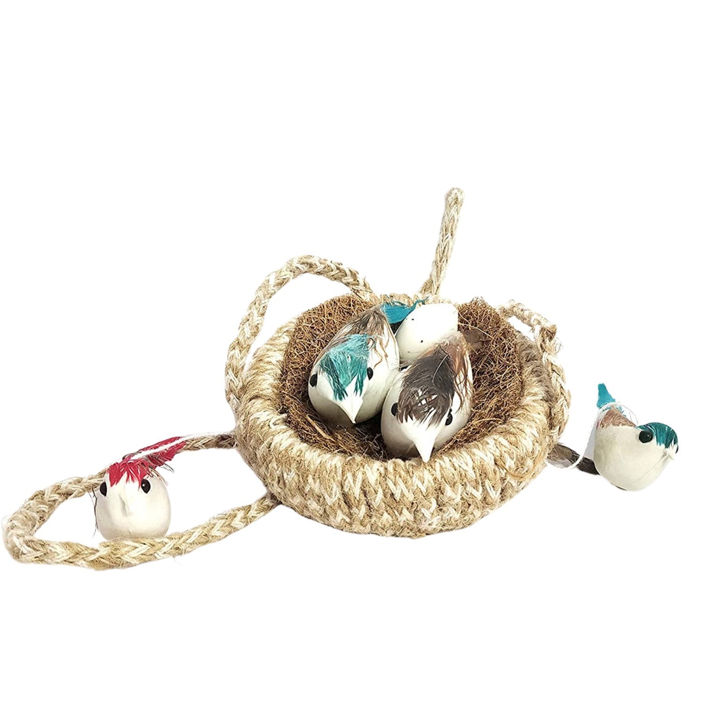 Handcrafted Jute Bird Nest Jhumar – Hanging Chidiyan Ka Ghosla for Balcony & Living Room Decor