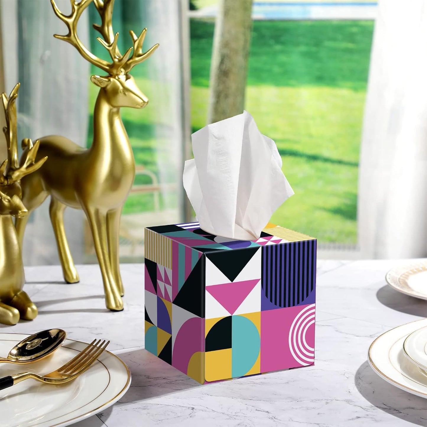 Tissues Cube Box – Elegant & Practical Tissue Holder for Home & Office