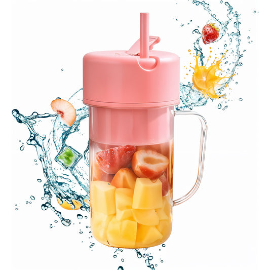Portable USB Rechargeable Juicer Blender | 420ML | 6 Stainless Steel Blades | Built-In Safety | Travel-Friendly