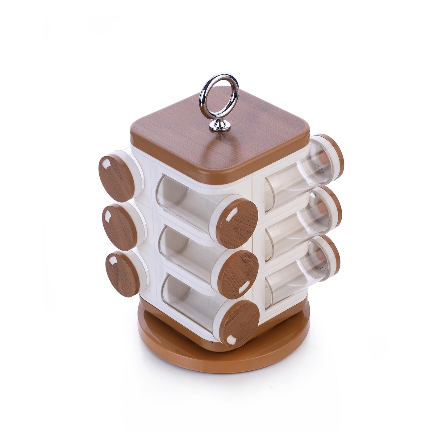 Spice Rack – 12-Piece Revolving Container Set | Elegant & Space-Saving Storage