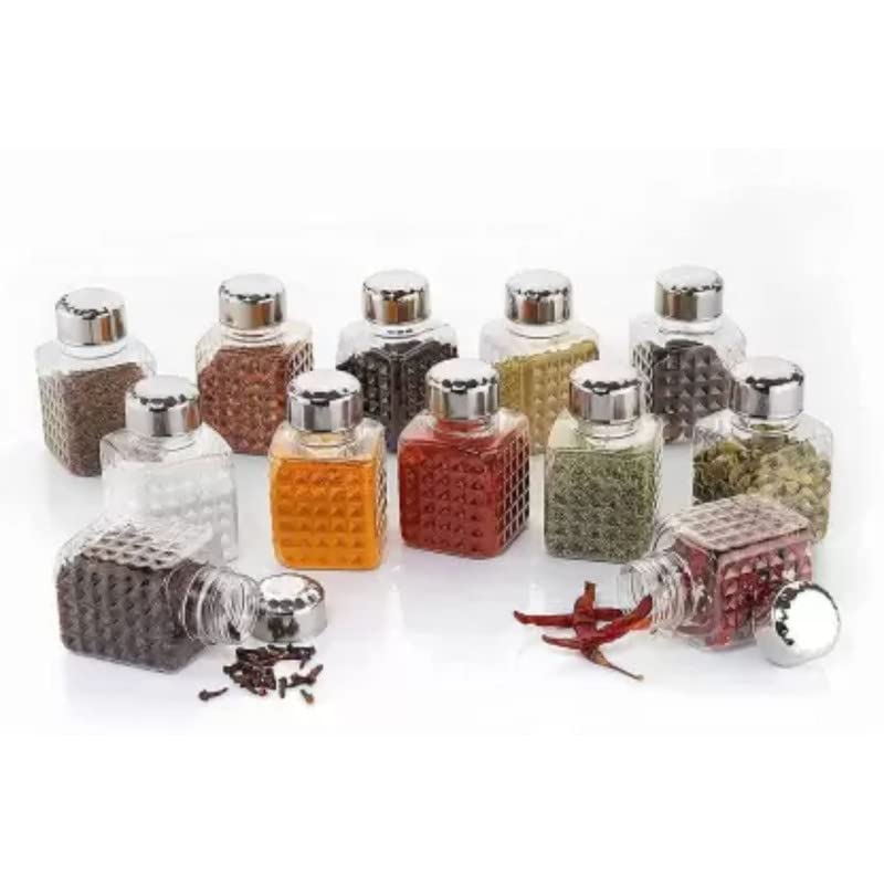 Revolving Spice Rack, 24 Square Containers, 360-Degree Rotation, 40 x 30 x 28 cm