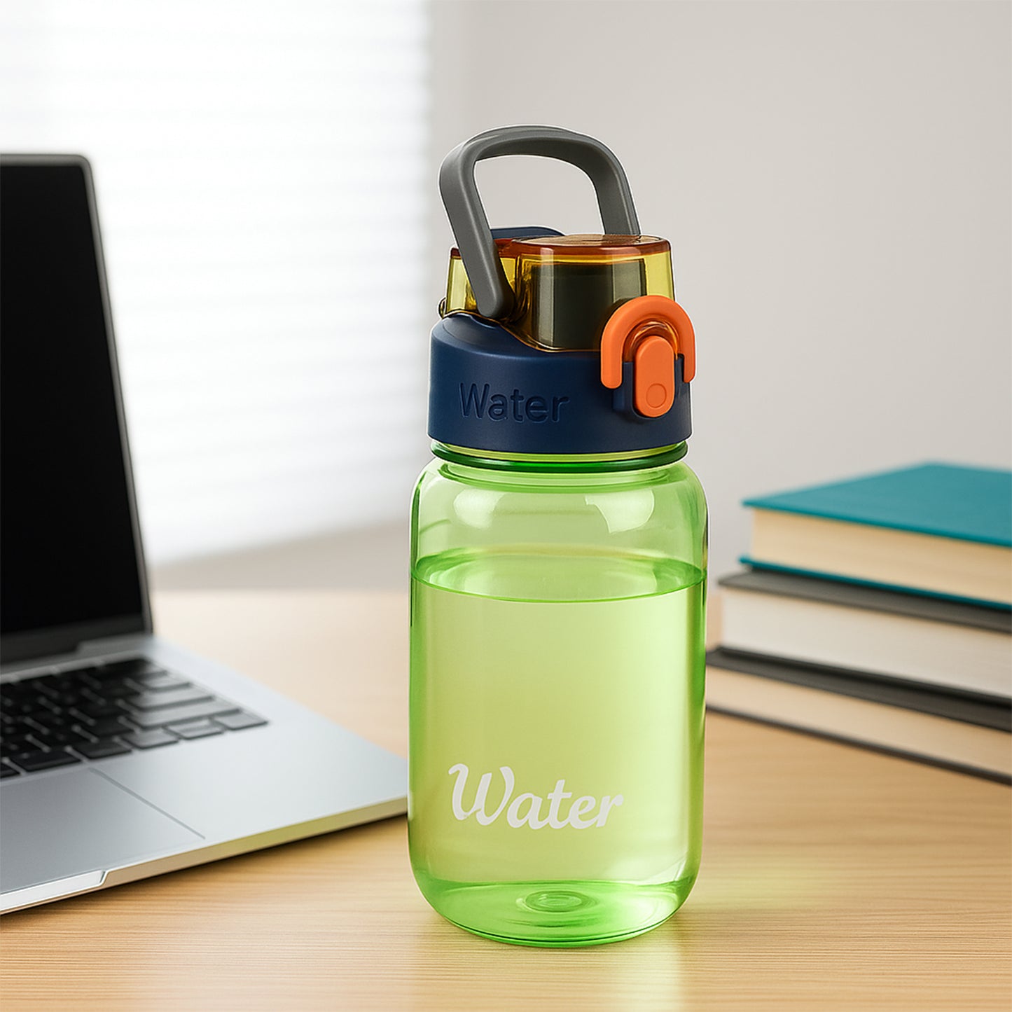 Fruit Infuser Water Bottle, 600ml, BPA-Free, Leak-Proof Flip Lock Lid with Handle