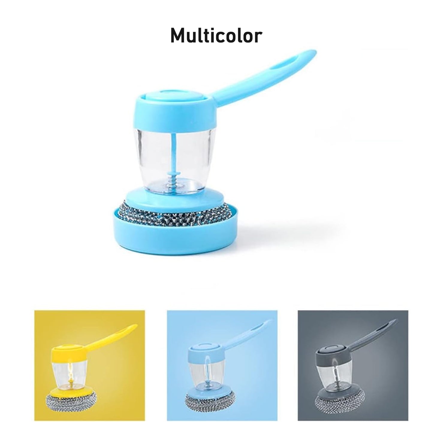 Handheld Soap Dispenser with Scrub