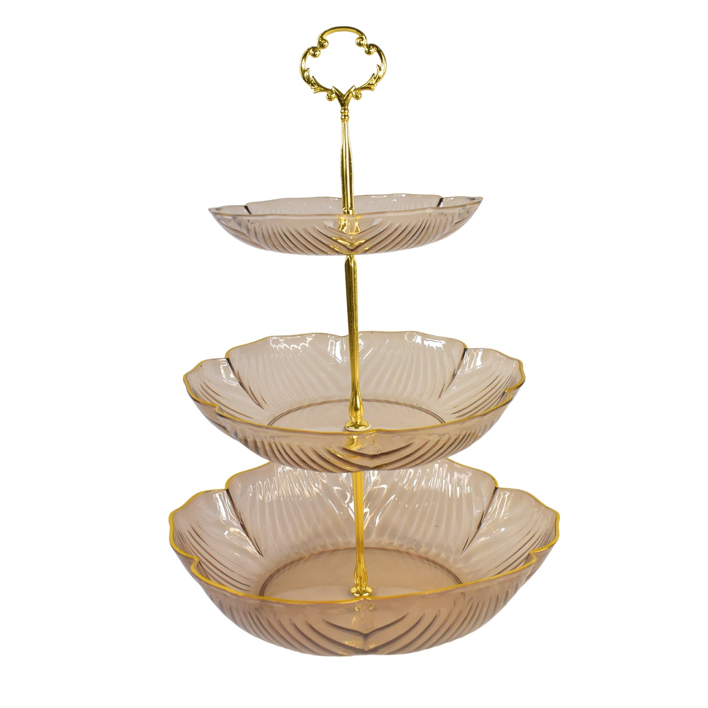 3-Layer Pumpkin Snack Rack Stylish & Functional Basket Stand Holder for Parties & Home Decor