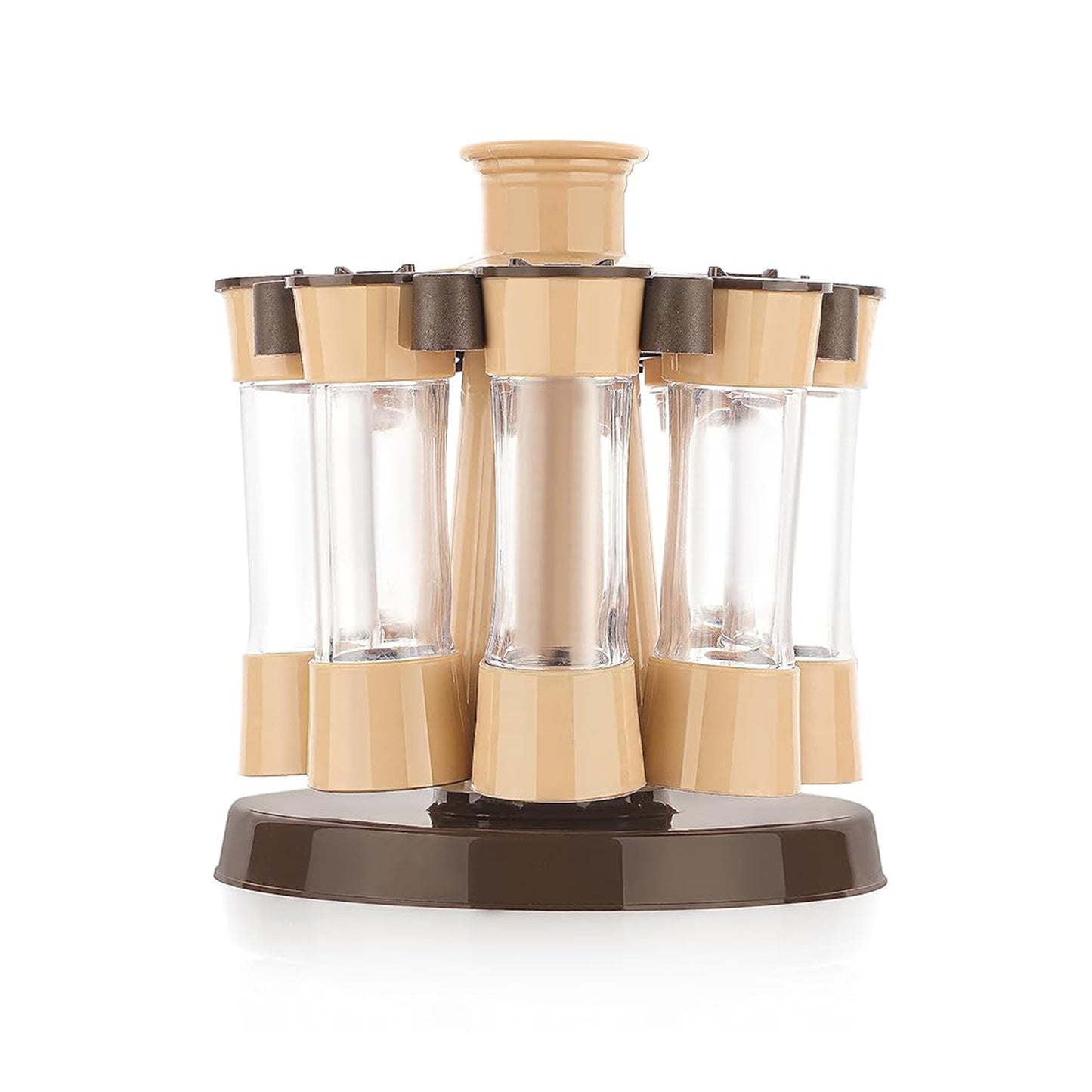 360° Revolving Spice Rack – 8-Piece Kitchen Condiment Set