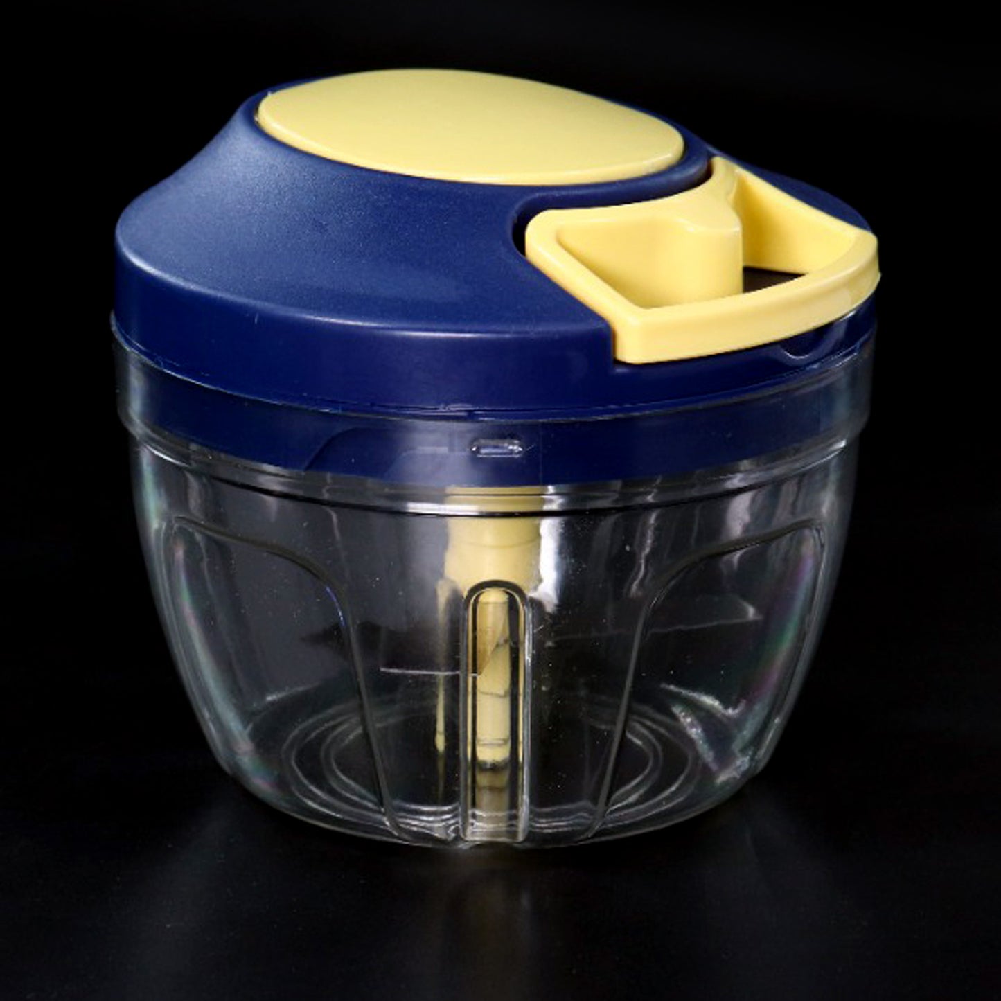 Manual Chopper with 4 Blades (650ml) Effortless Vegetable & Fruit Cutting