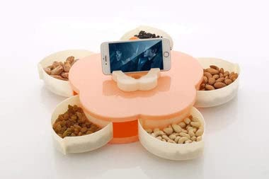 5-Compartment Multipurpose Party Snack & Spice Box | Transparent Lid | Food-Grade ABS Plastic