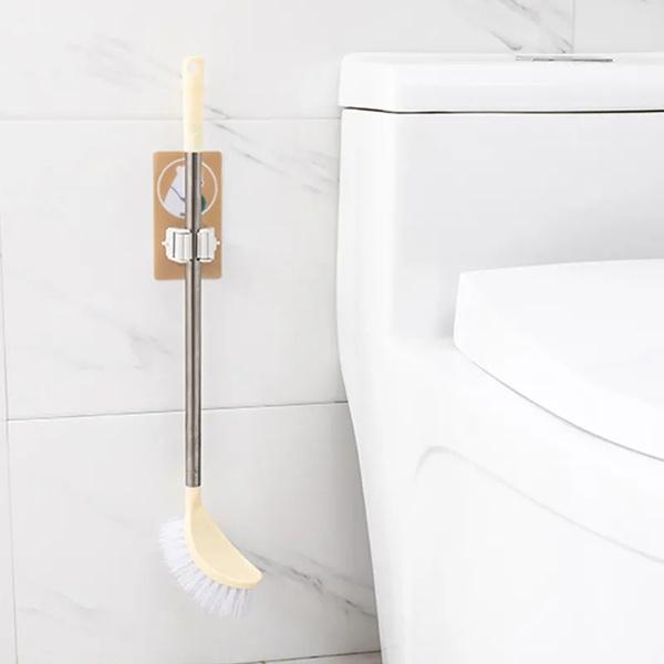 Self-Adhesive Mop and Broom Holder with Cartoon Design, 13 cm x 7 cm, Waterproof Wall Mount