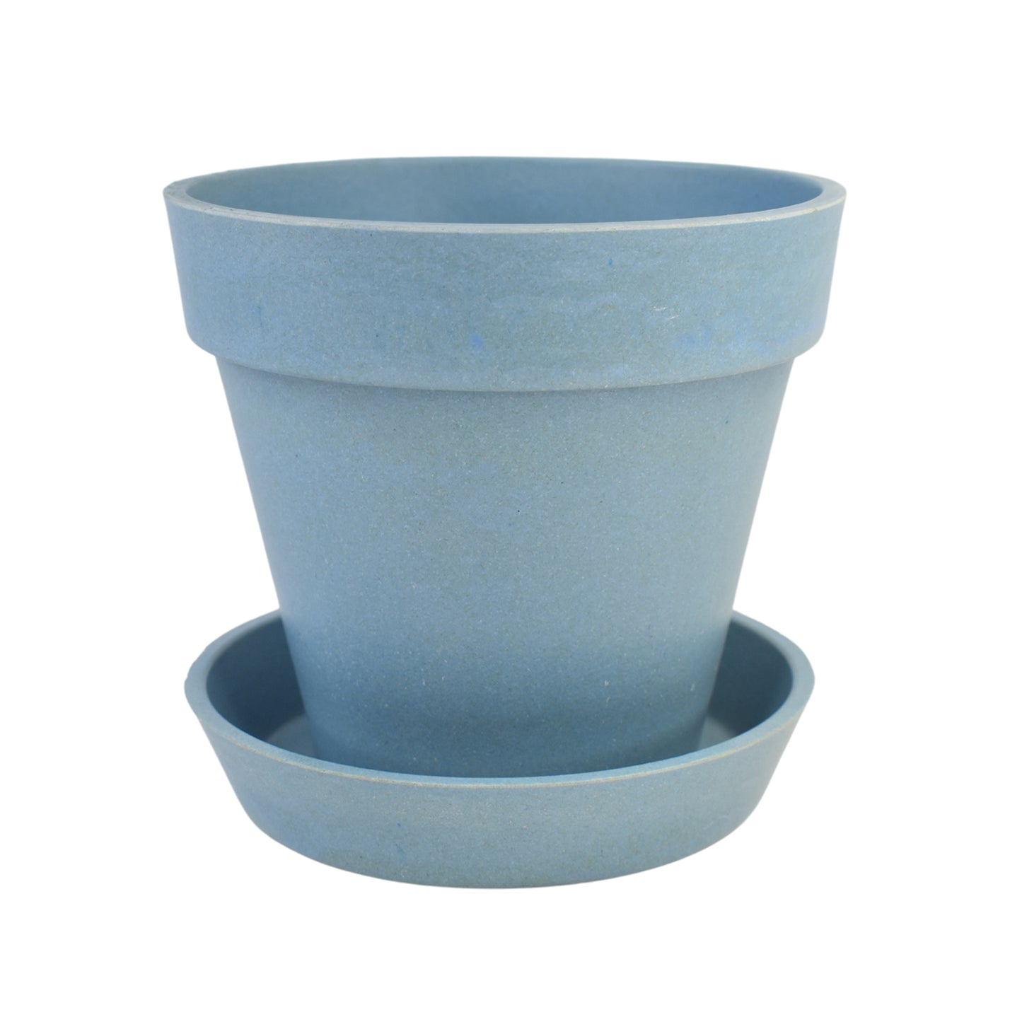 Heavy Plastic Flower Pot with Tray for Indoor & Outdoor Gardening | Decorative Planter for Home, Office, Balcony & Succulents (1 Pc, Plain Design)