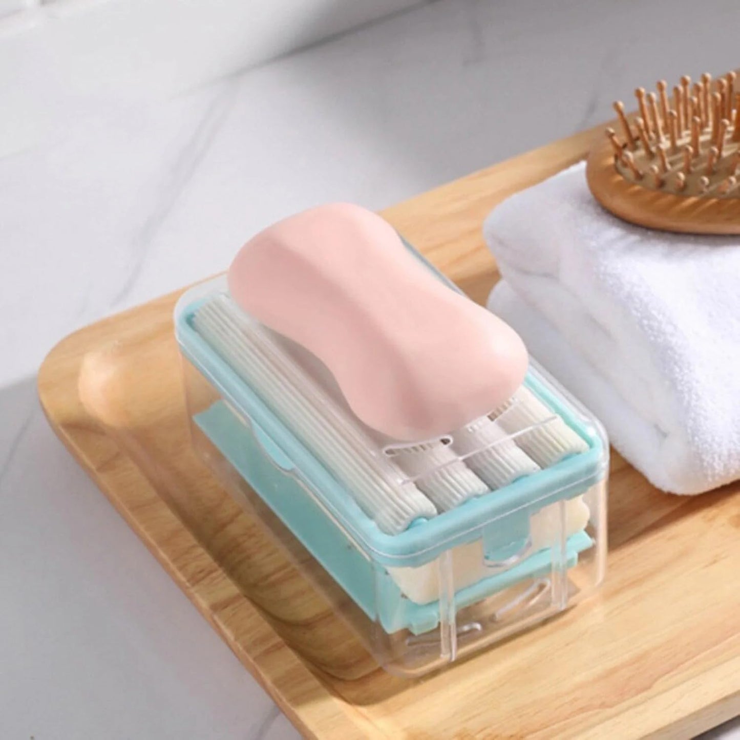 2-in-1 Soap Roller with Case for Cloth Washing 🧼✨