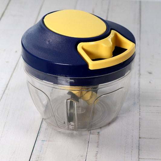 Manual Chopper with 4 Blades (650ml) – Effortless Vegetable & Fruit Cutting