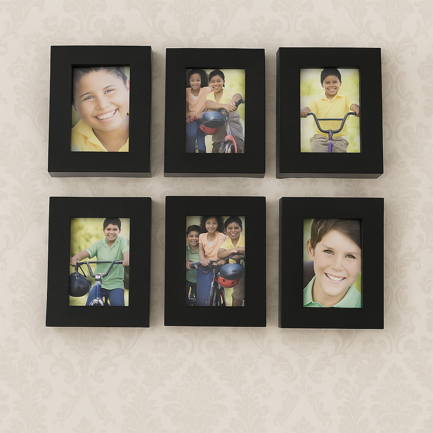Photo Frame Set, 12 Pieces, Black Gallery Wall Collection, Multiple Sizes, Wall Mountable