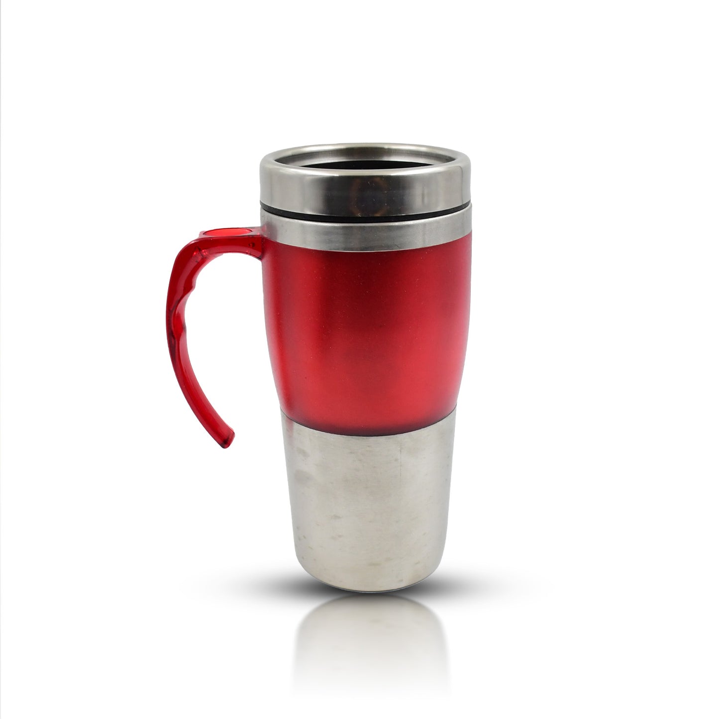 Stainless Steel Vacuum Insulated Coffee Mug with Lid & Handle