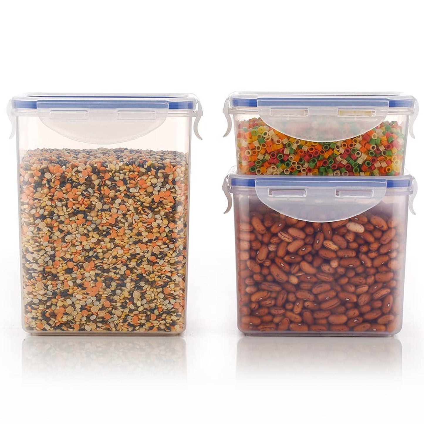 Rectangle ABS Airtight Food Storage Containers (Set of 3)