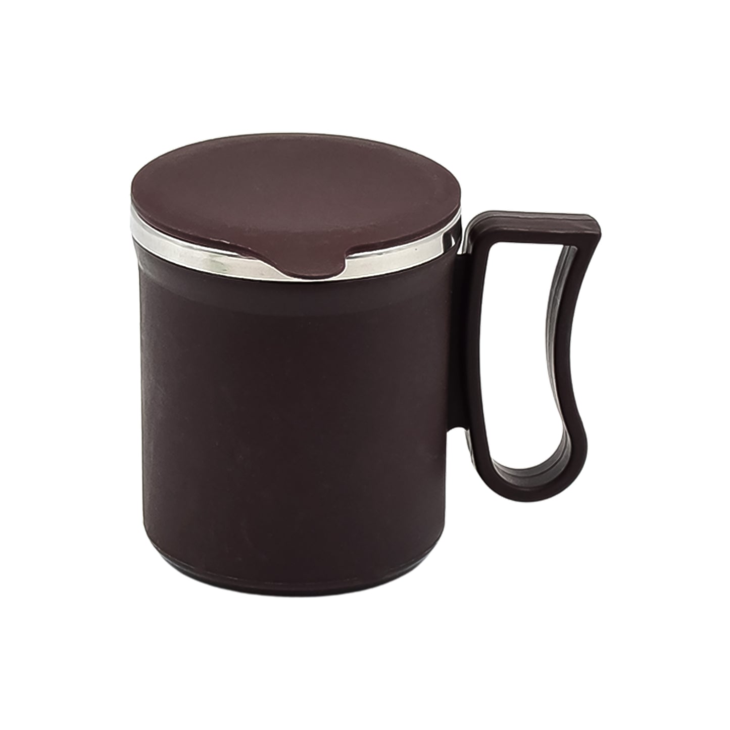 Insulated Coffee Mug, 200 ml, Stainless Steel with Plastic Cover, Double Wall