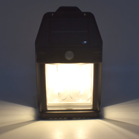 18W Solar Wall Light with Motion Sensor | Dual Modes & Dusk-to-Dawn Feature | Waterproof Outdoor Wall Lamp for Porch, Fence, Garden, Deck – Warm White LED (1 Pc)