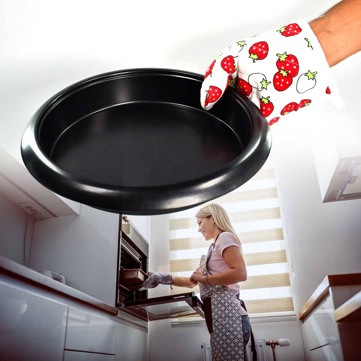 Designer Multicoloured Oven Mitt & Pot Holder