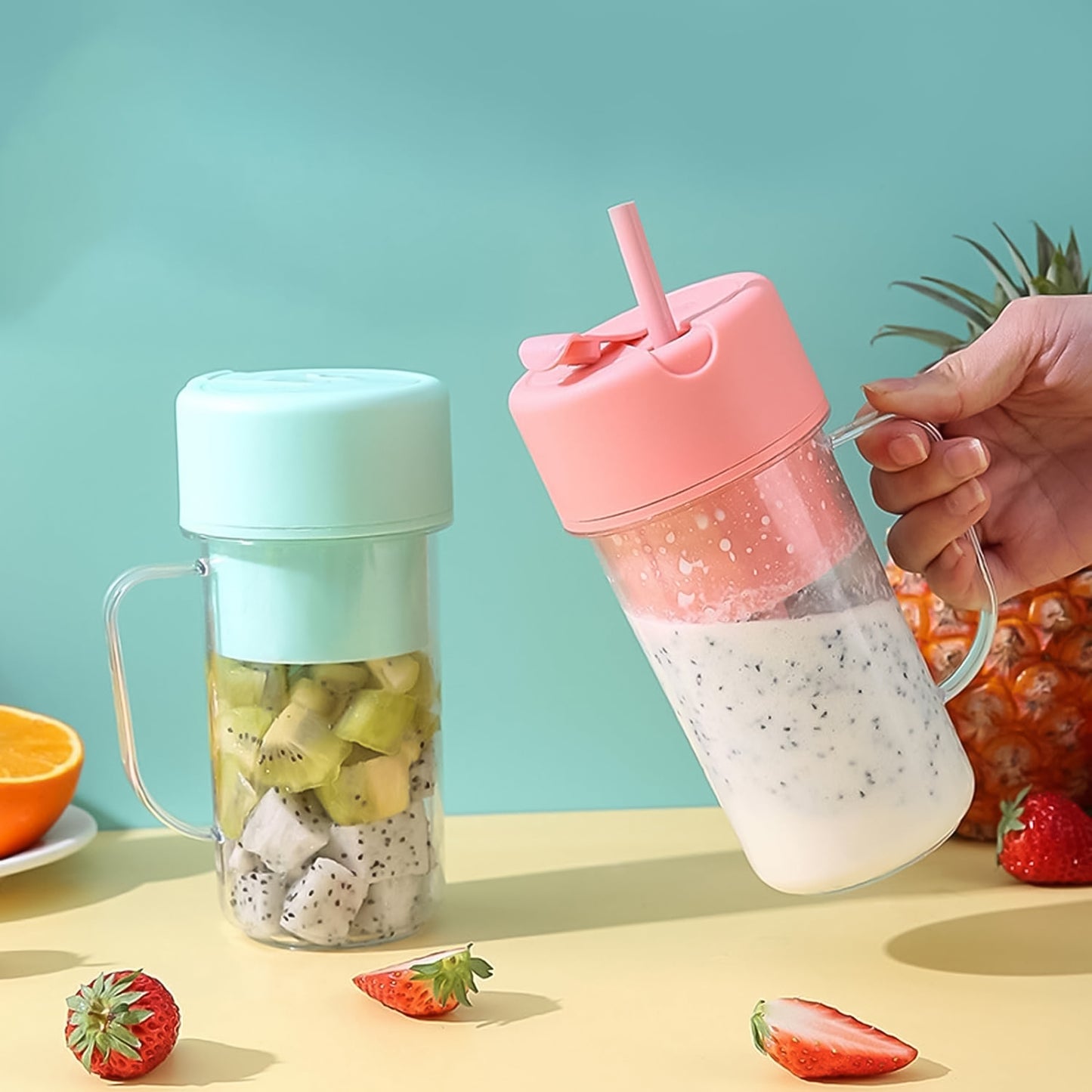 Portable USB Rechargeable Juicer Blender – 420ML