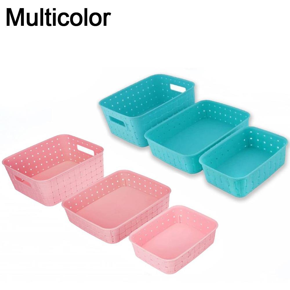 Multipurpose Smart Shelf Storage Basket - Set of 3 Pcs
