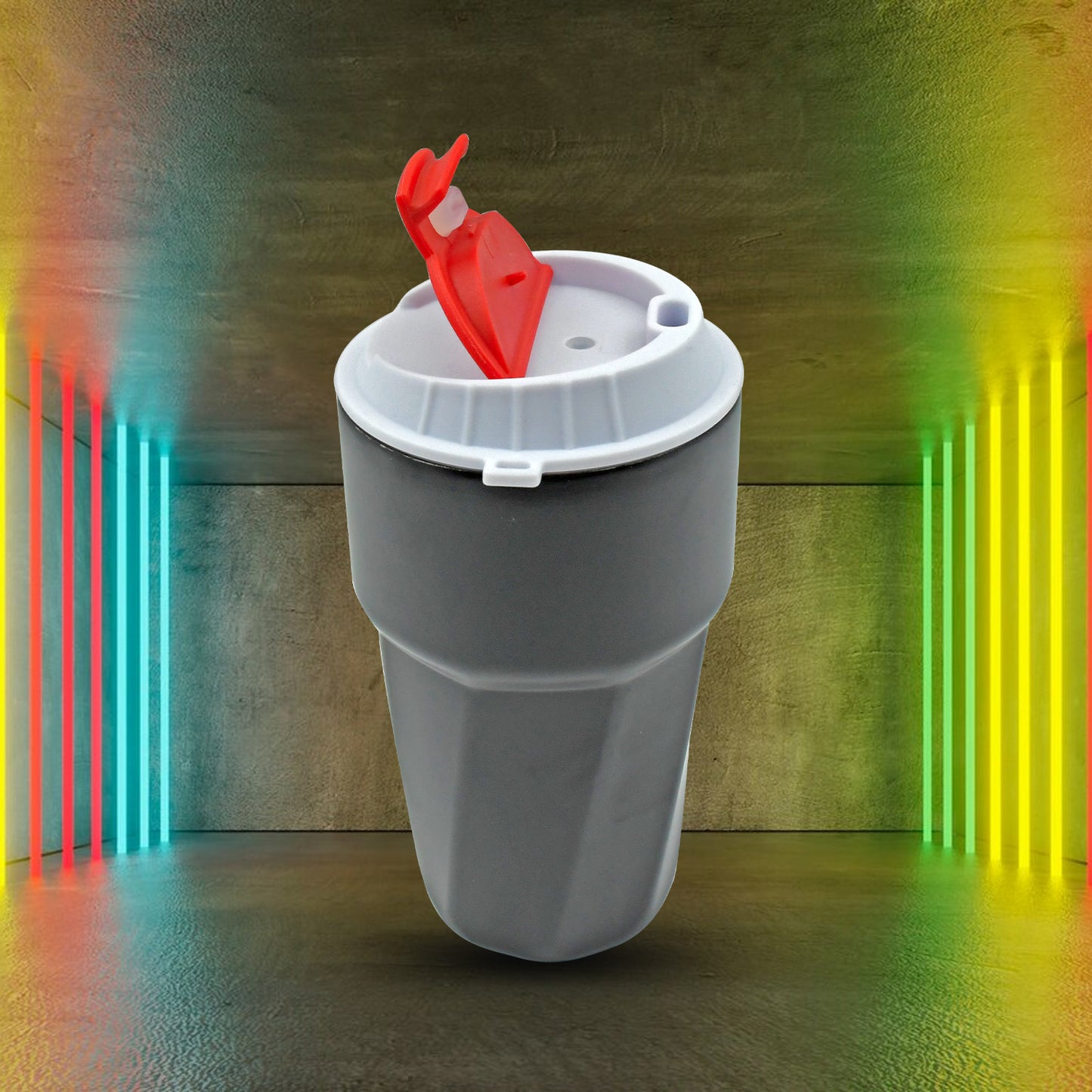 Stainless Steel Vacuum Insulated Travel Mug – 304 Grade | Double-Walled Thermal Cup with Lid & Straw | 1 Pc | Color May Vary