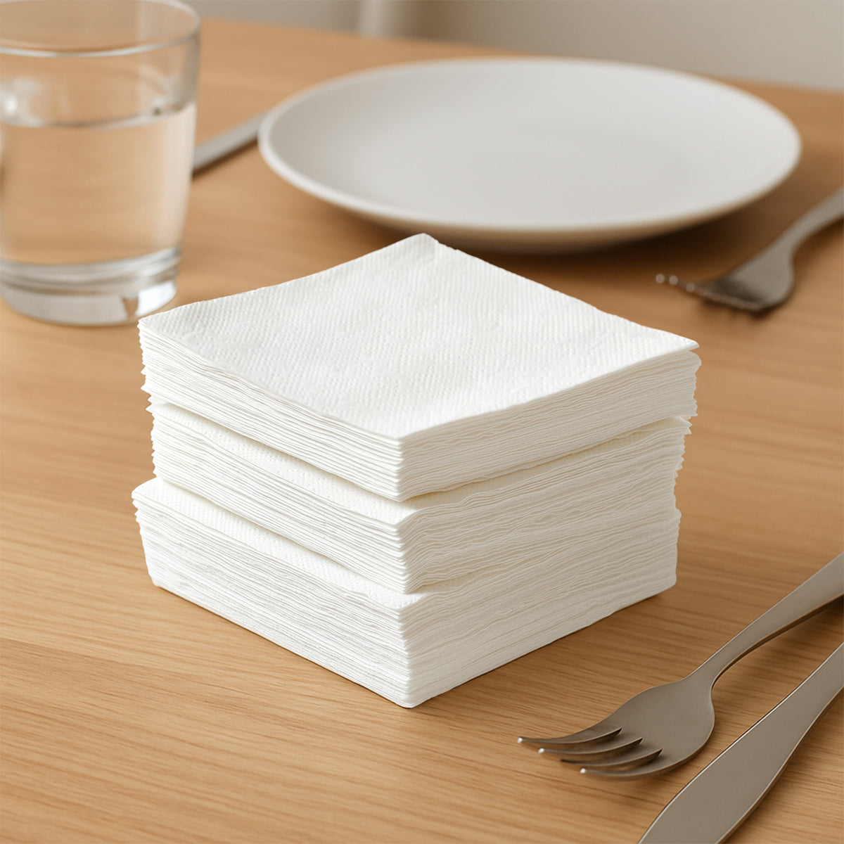 Soft  Absorbent Disposable Tissue Napkins   Paper (75 Pc)