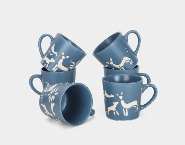 White Animal-Inspired Design Beverage Mugs for Tea, Coffee, Espresso, Green Tea & Daily Use