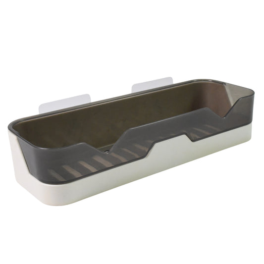 Bathroom Shower Shelf, Wall Mounted Adhesive, 30 cm x 12 cm, Plastic Storage Organiser