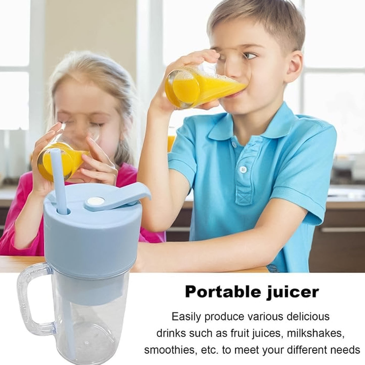 Portable USB Rechargeable Juicer Blender – 420ML