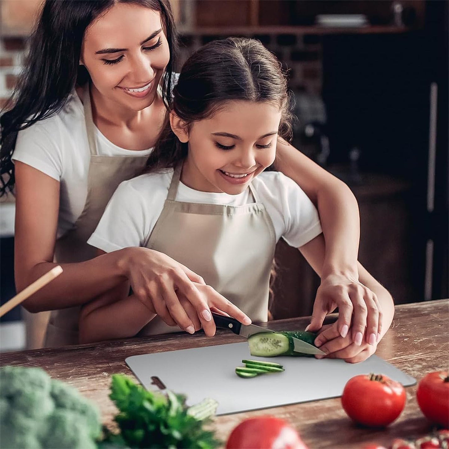 Stainless Steel Cutting Board with Scale, Food Grade, 31 x 20 cm, Easy Clean Kitchen Chopping Board