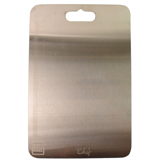 Stainless Steel Cutting Board with Scale, Food Grade, 31 x 20 cm, Easy Clean Kitchen Chopping Board