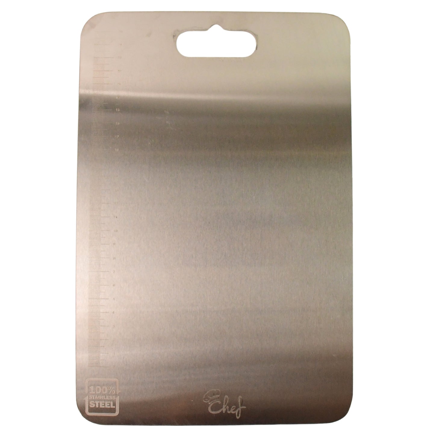 Stainless Steel Cutting Board with Scale, Food Grade, 31 x 20 cm, Easy Clean Kitchen Chopping Board