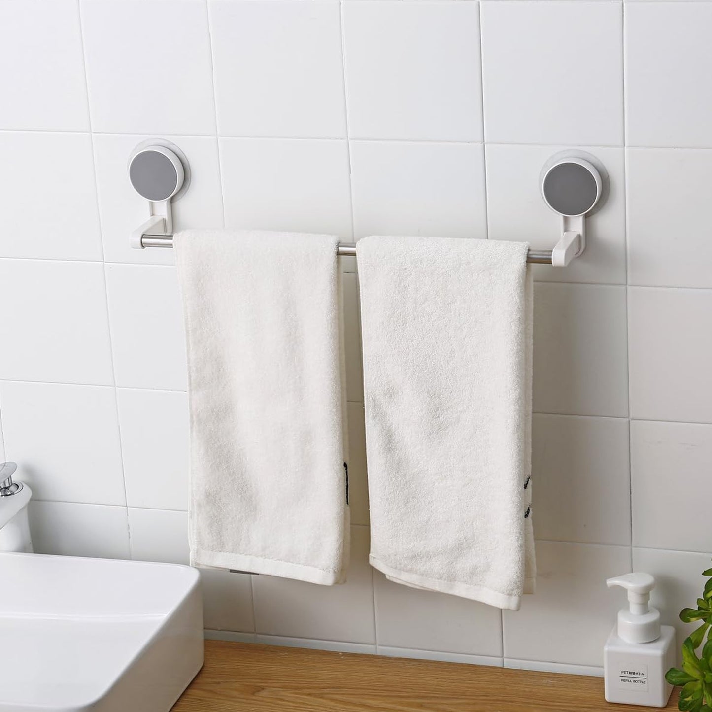 Self-adhesive Towel Rod  Rack - (1 Pc)