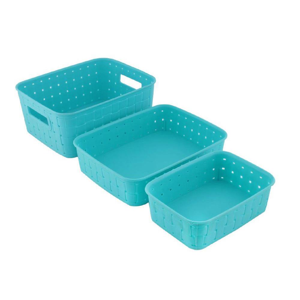 Multipurpose Smart Shelf Storage Basket - Set of 3 Pcs