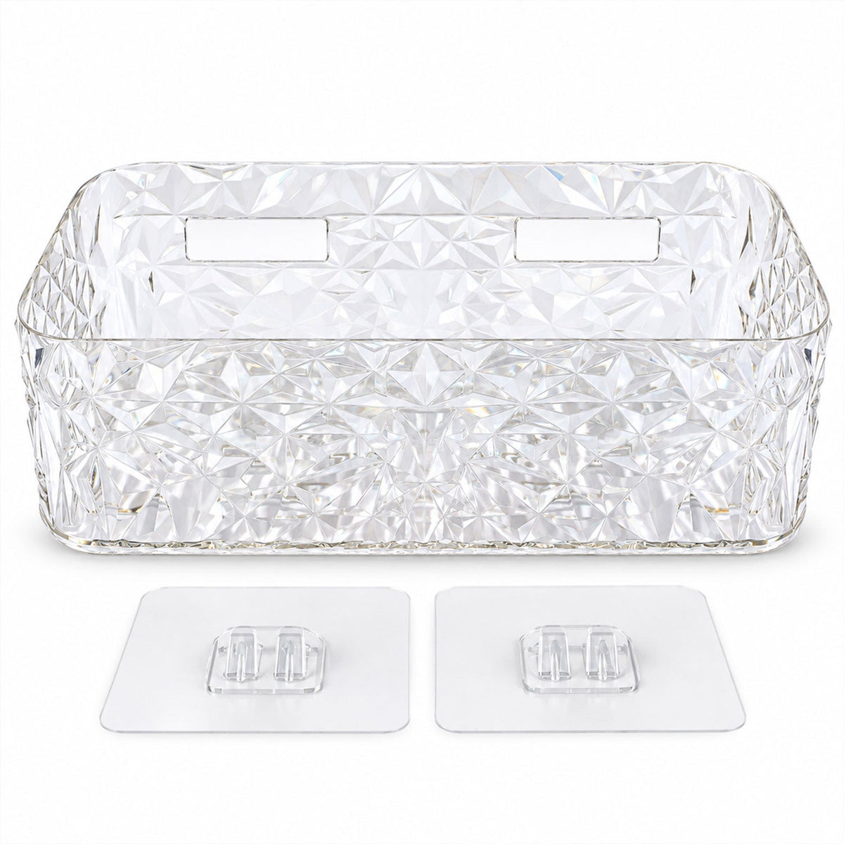 Diamond Design Bathroom Wall Rack For Toiletries And Cosmetic Storage (1 Pc)