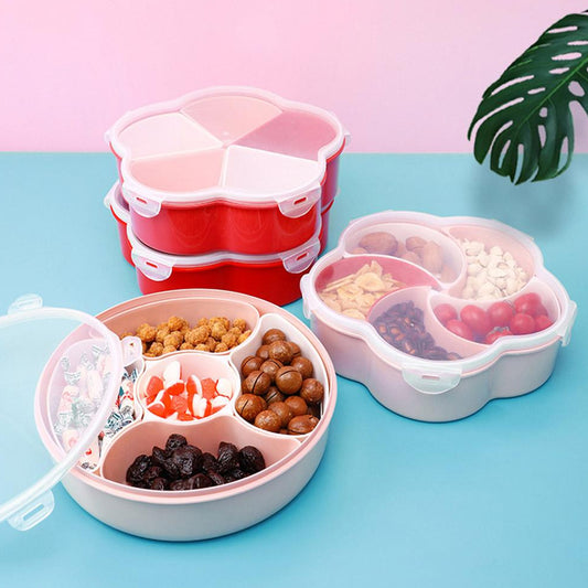 5-Compartment Party Food Storage Snack Box